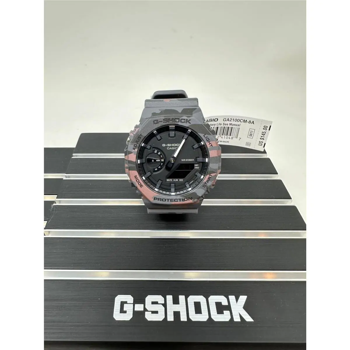G-shock Men`s GA-2100CM-8A Analog-digital Watch - Camouflage E1 D224T by Casio