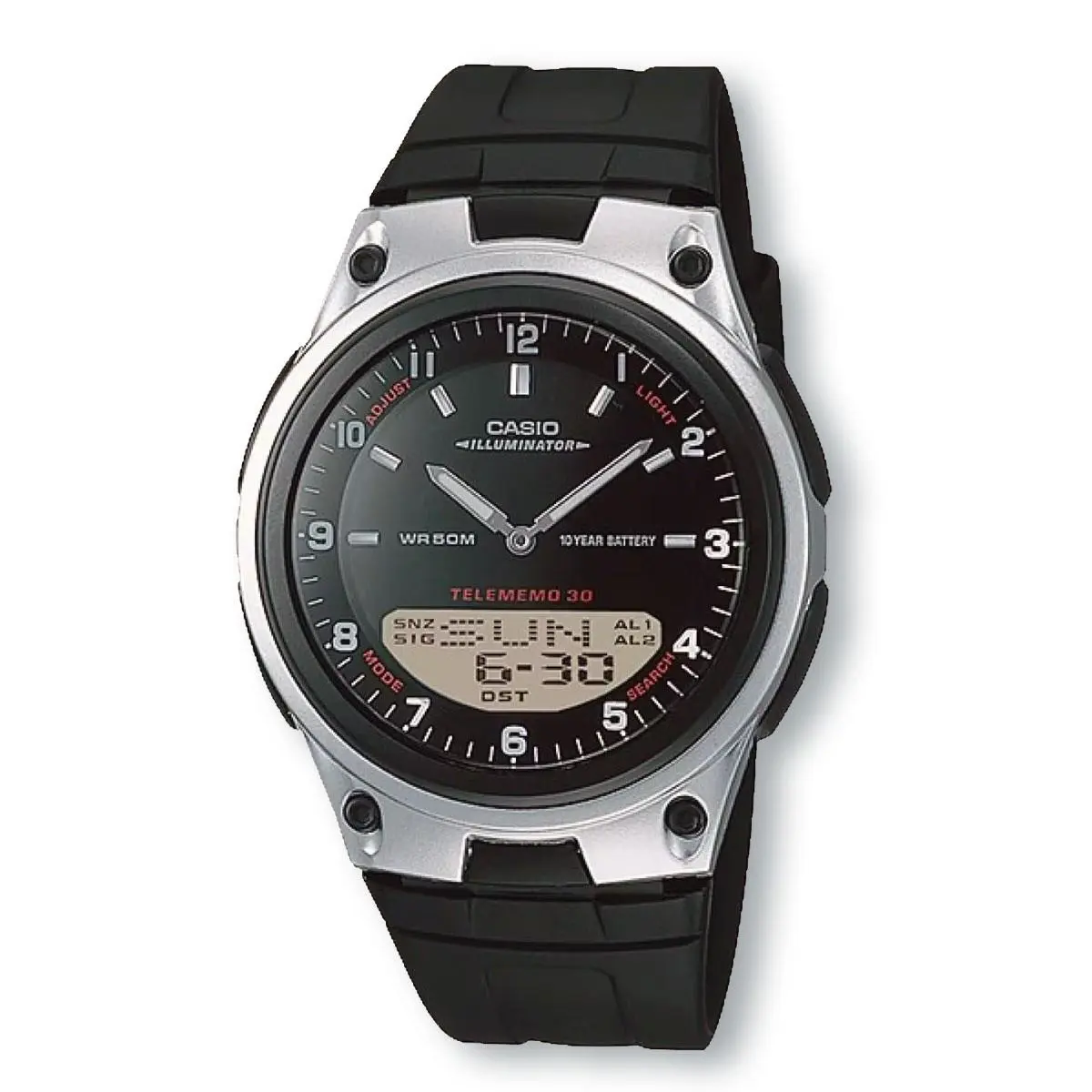 Casio AW80-1A Analog/digital Combination Stainless Steel Watch