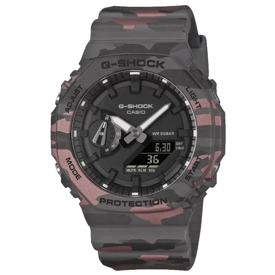 G-shock Analog/digital Camouflage Resin Watch GA-2100CM-8A by Casio