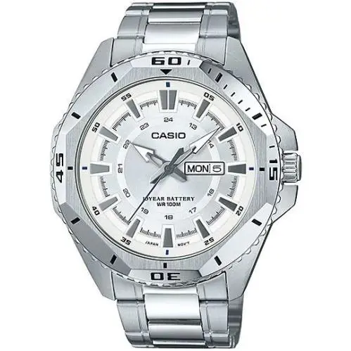 Casio MTD1085D-7A Men`s Multi-function Analog Stainless Steel Band Watch