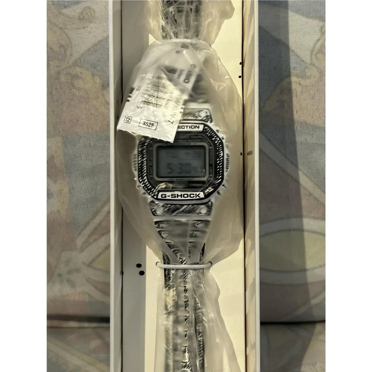 G-shock x Joshua Vides White DW-5600JV-7JR Limited Wristwatch • • Fast by Casio