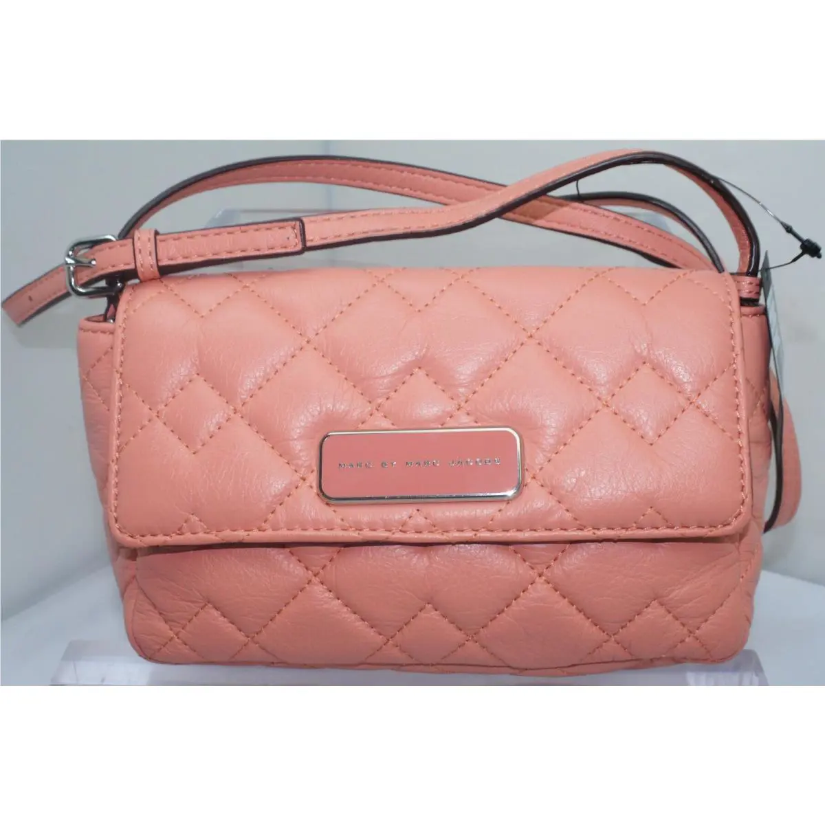 Marc by Marc Jacobs Women`s Crossbody Quilted Julie Bag Peach