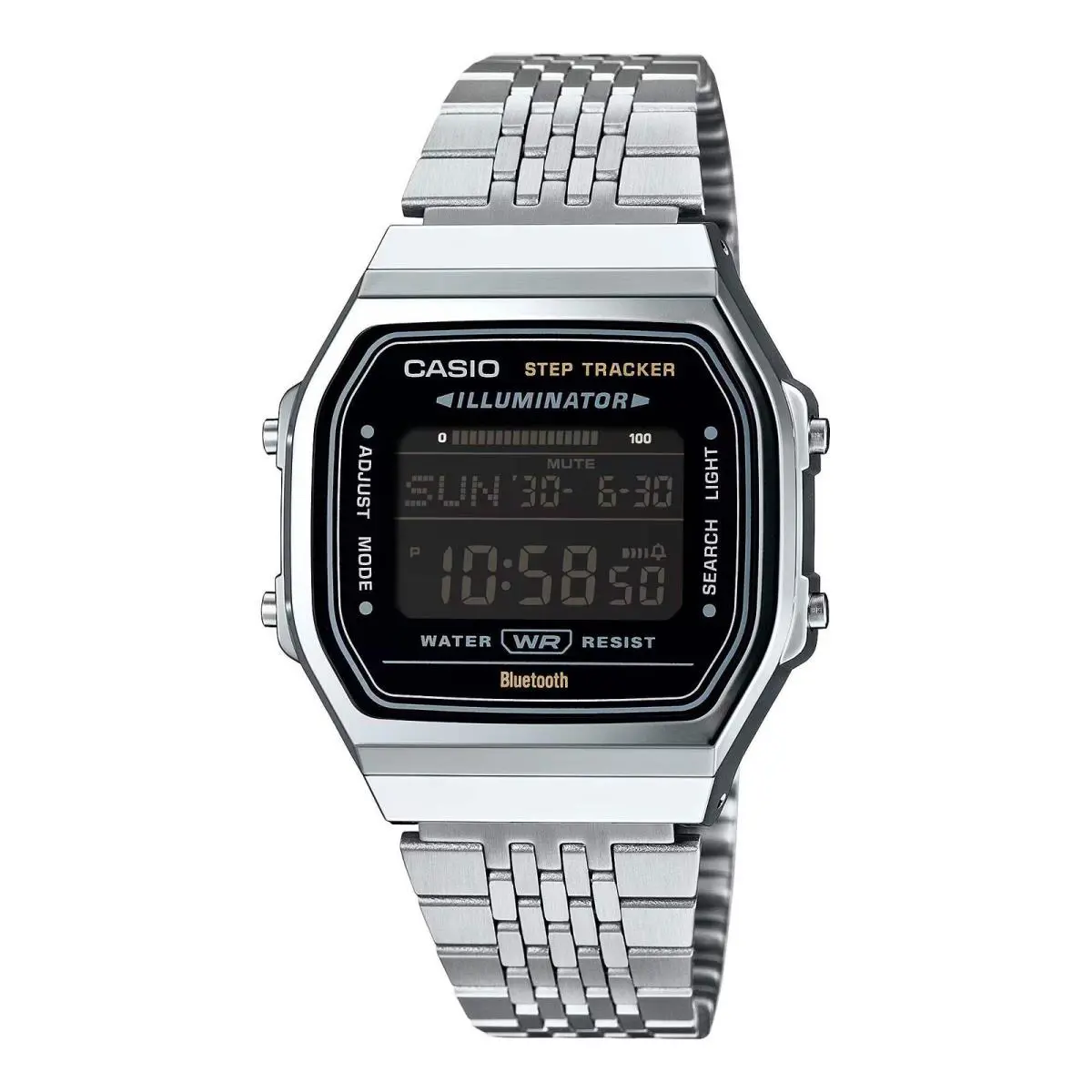 Casio ABL-100WE-1B ABL-100WE Stainless Steel Bluetooth Digital Watch