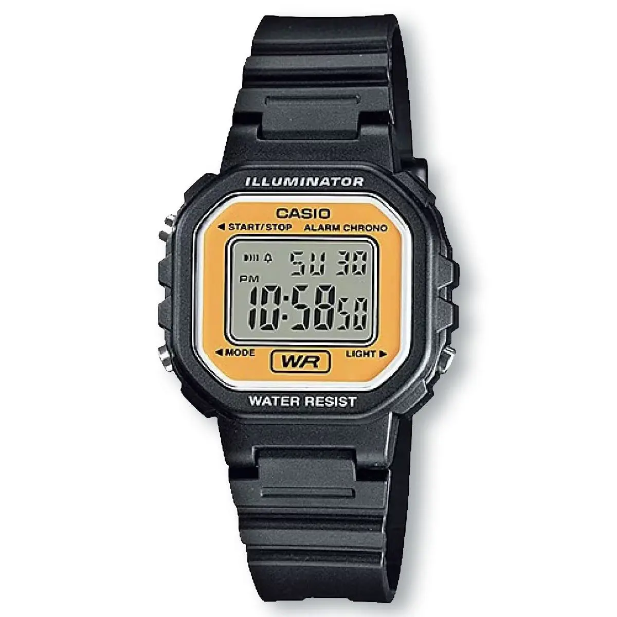Casio LA20WH-9A Illuminator Chronograph Watch Yellow