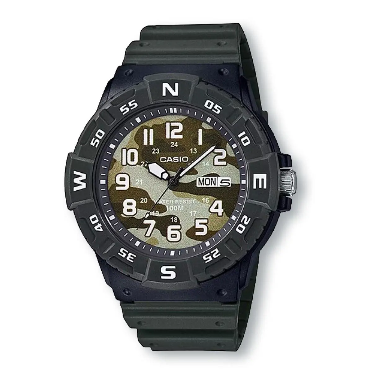 Casio MRW220HCM-3BV Youth Series Analog Diver-style Camouflage Watch