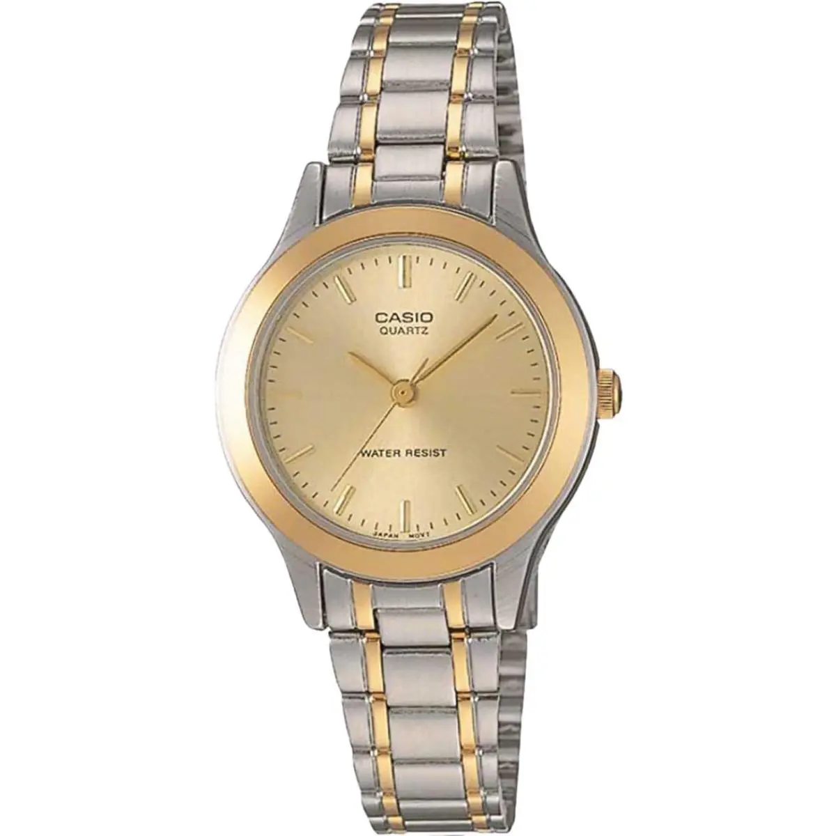 Casio Women’s Gold Dial Two-tone Stainless Steel Watch - LTP-1128G-9A