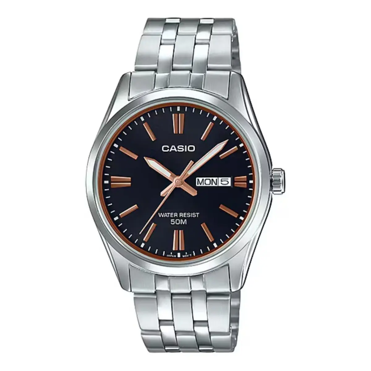 Casio Men’s Stainless Steel Analog Watch Black Dial - MTP-1335D-1A2V