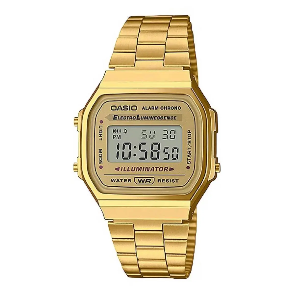 Casio A168WG-9W A168WG A168 Vintage Series Gold Digital Watch