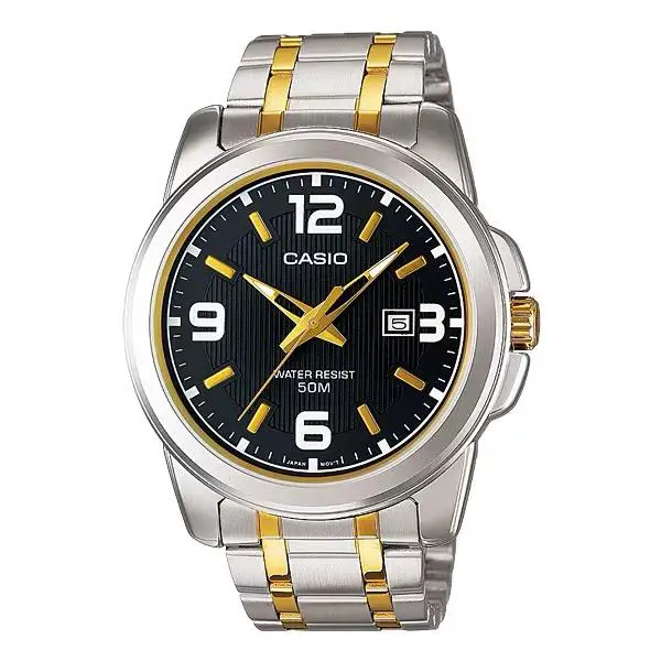 Casio Women’s Black Dial Two-tone Stainless Steel Watch - LTP-1314SG-1AVDF