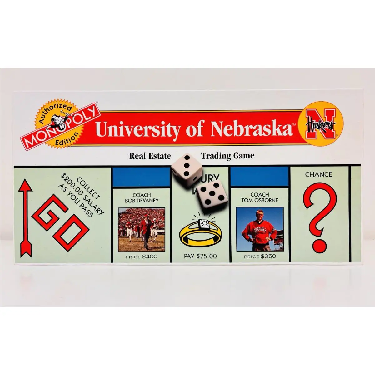 Monopoly University of Nebraska Edition 1997 Unsealed