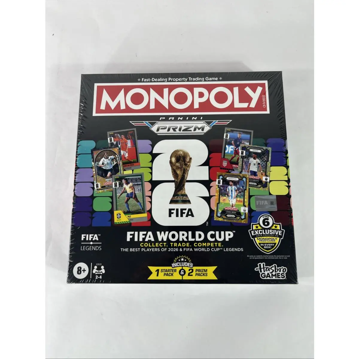 Monopoly Panini Prizm Fifa World Cup Board Game Hasbro Games Exclusive Pack