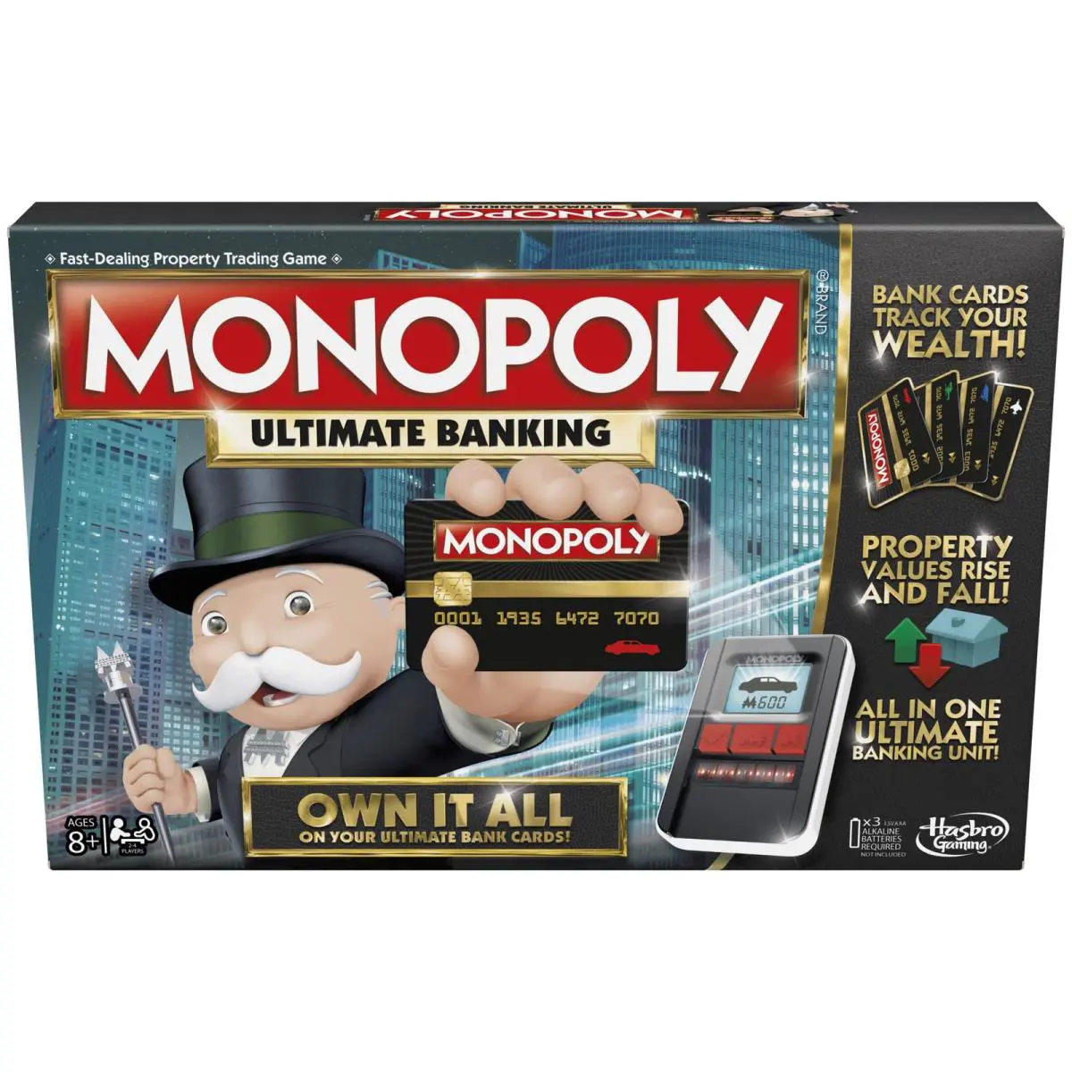 Hasbro Gaming Monopoly Ultimate Banking Edition Board Game Version