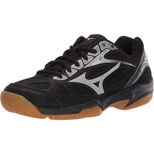 Mizuno Womens Wave Cyclone 2 Volleyball Shoe Black/silver 6 US