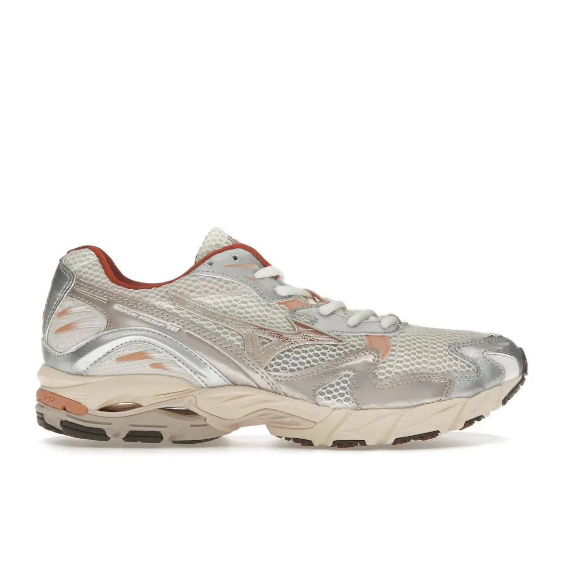 Mizuno Wave Rider 10 White Silver Orange