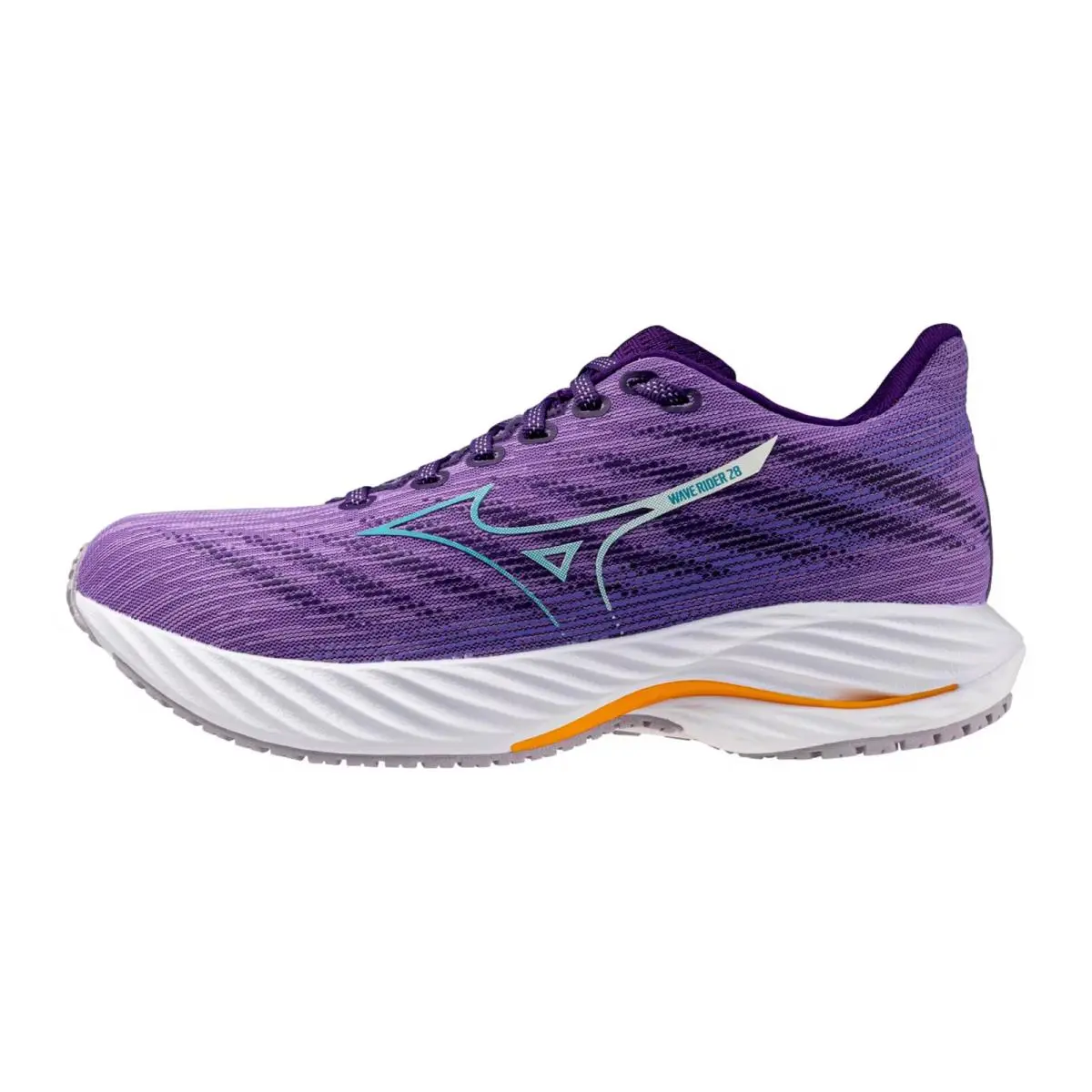 Mizuno Wave Rider 28 Paisley Purple / Ceramic J1GD240373 Women`s Size 8 Medium - Multicolor