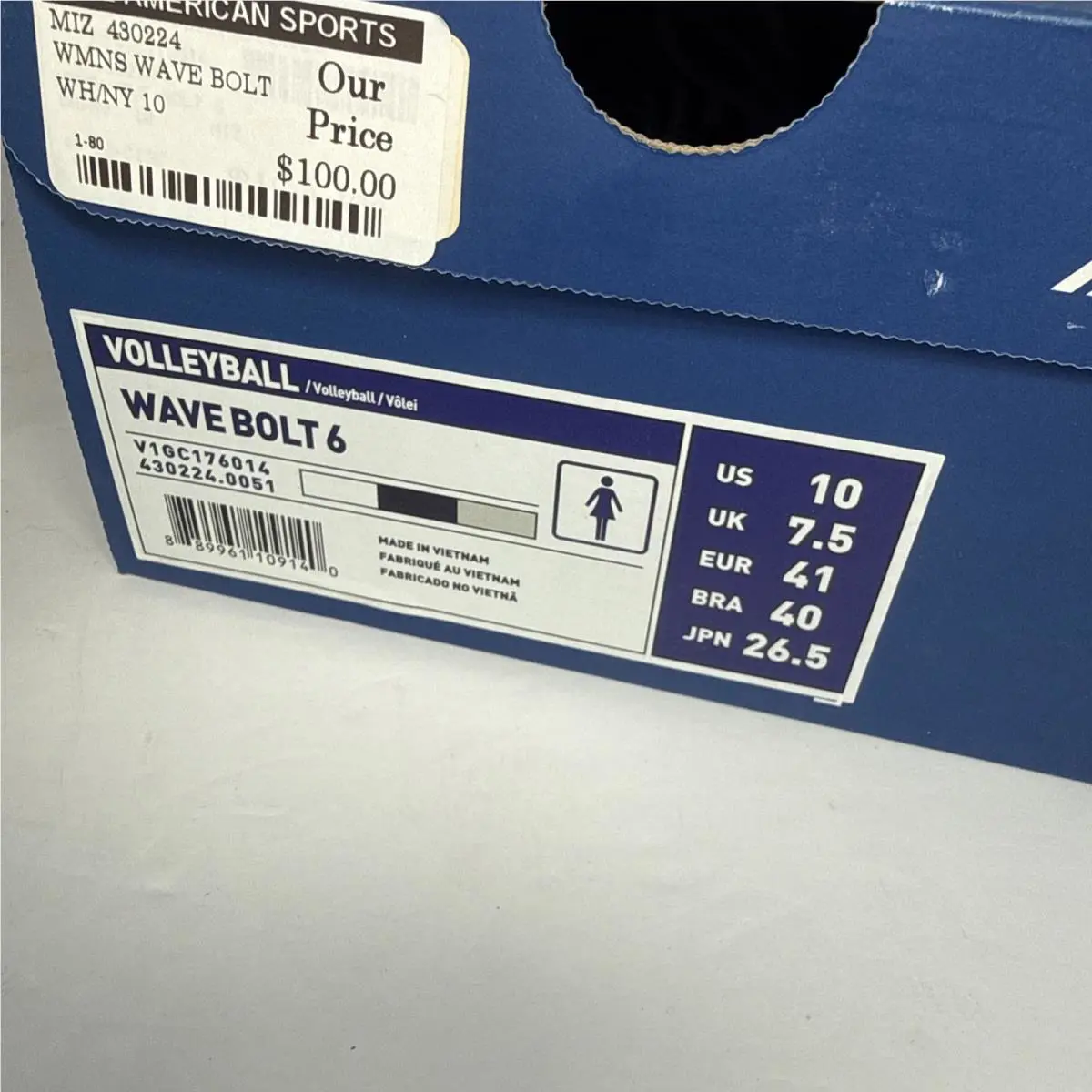 Mizuno shoes - Mizuno WAVE BOLT 7 - WAVE BOLT - 4302380051 - White 1