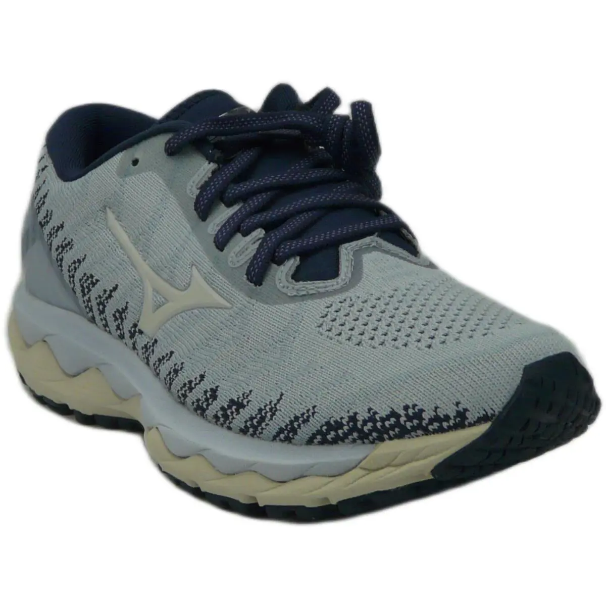 Mizuno Women`s Wave Sky 4 Waveknit Running Shoe Arctic Ice US 7.5 D US - Gray
