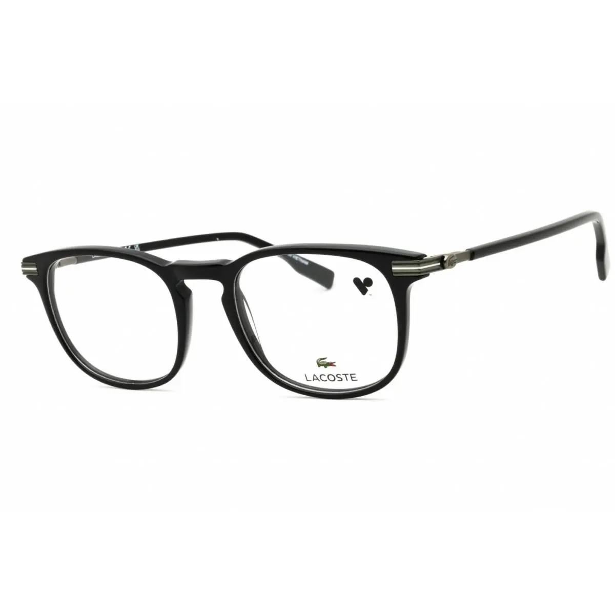 Men`s Eyeglasses Black Acetate Square Shape Full Rim Frame L2954N 001 by Lacoste