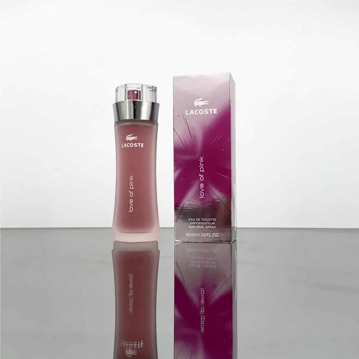 Lacoste Love OF Pink For Women 3oz-90ml Edt Spray New- BJ20