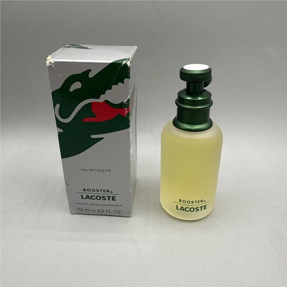Lacoste Booster Cologne For Men 4.2 oz /125 ml Eau de Toilette Spray Vintage