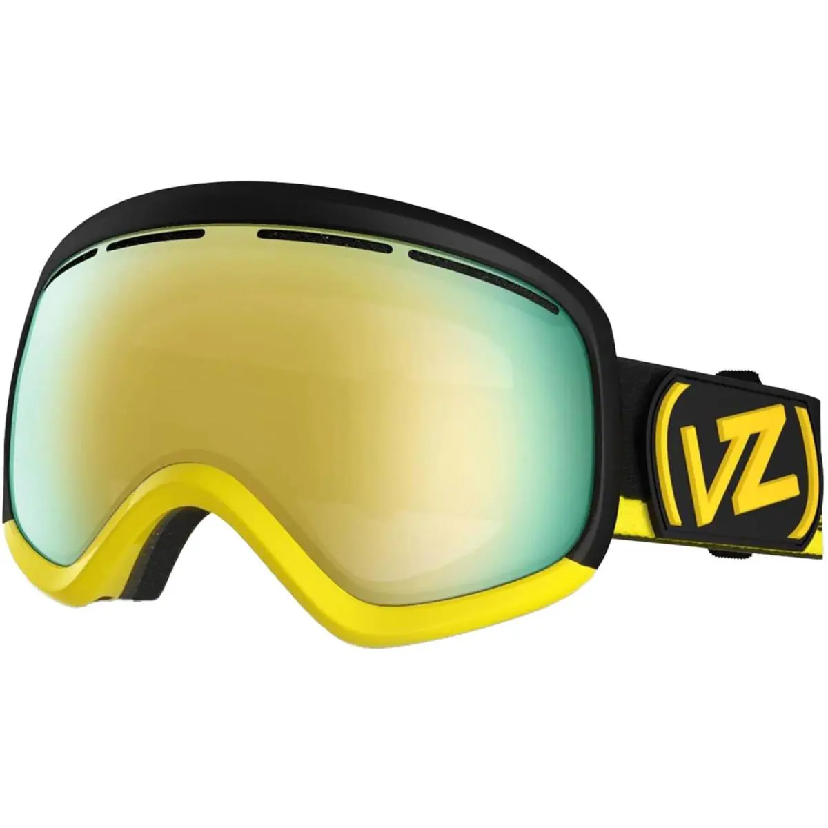 Vonzipper Adult Skylab Snow Frostbyte Yellow/gold Chrome One Size Goggles