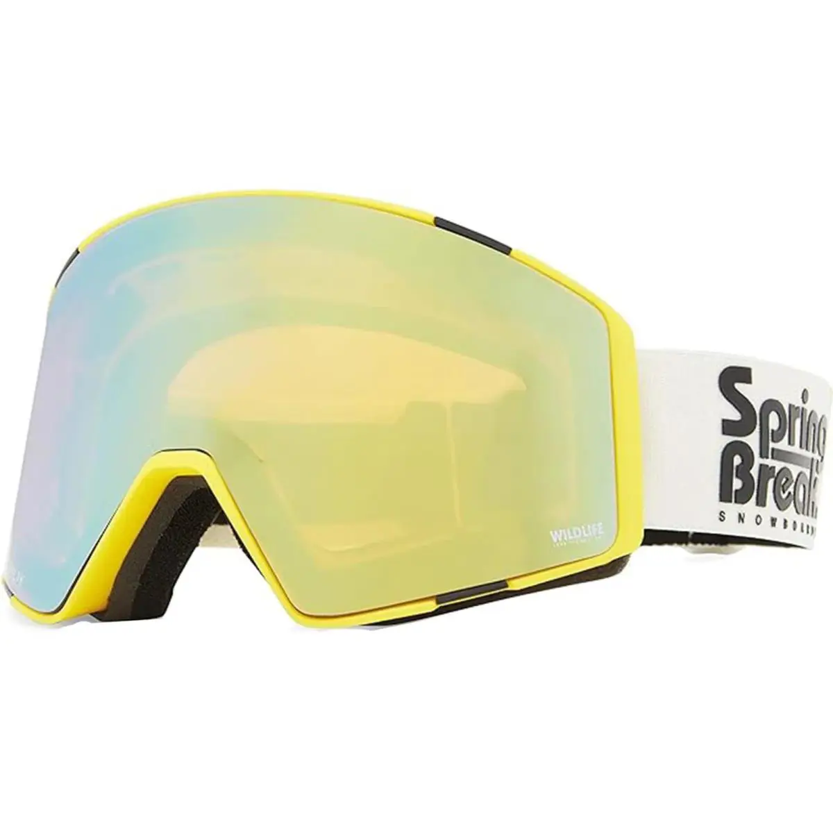 Vonzipper Adult Capsule Snow Yellow Satin/gold Chrome One Size Goggles