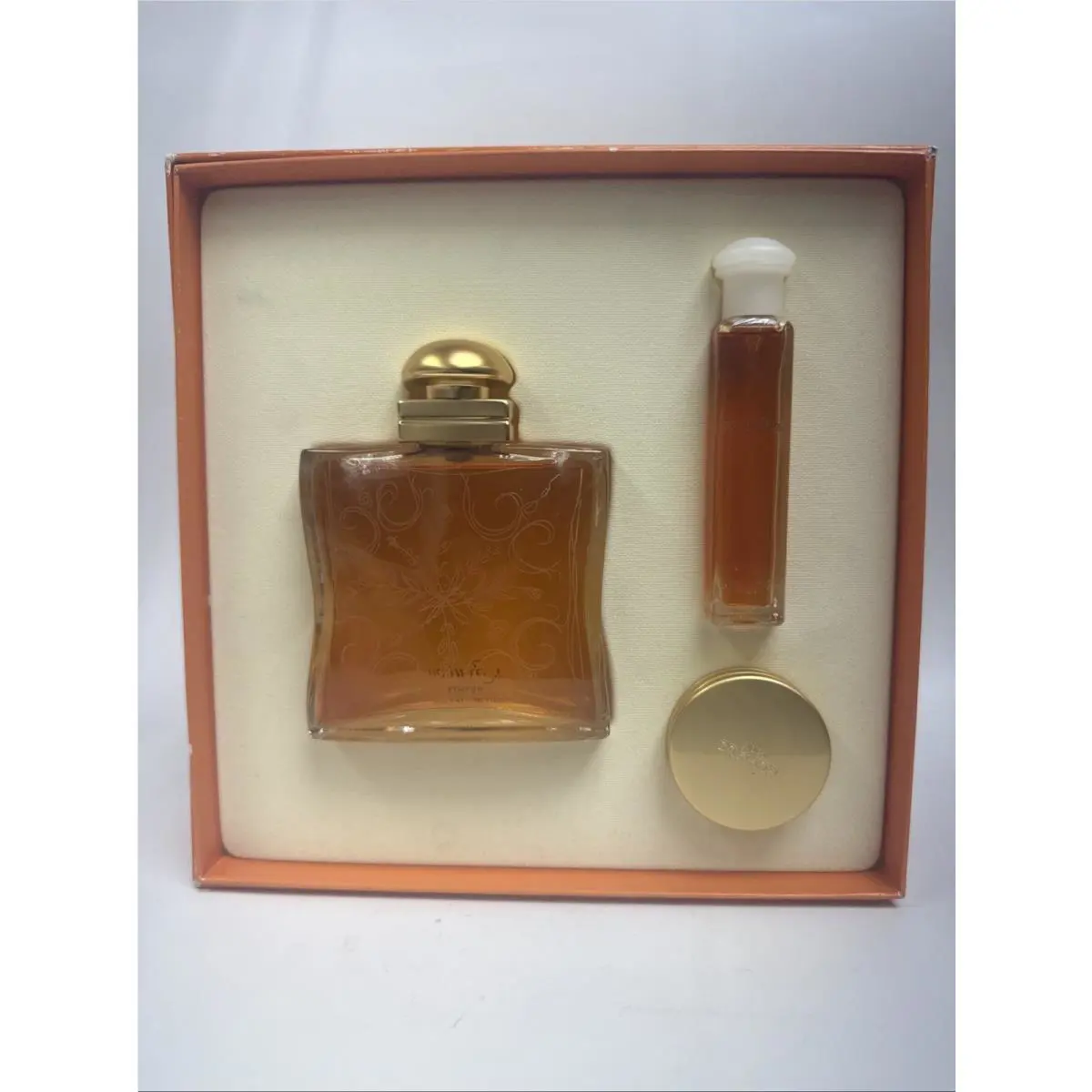 24 Faubourg Hermes 3pcs Set 3.3oz Edt+ .5oz Parfum Concentree+2.3g Solid Parfume