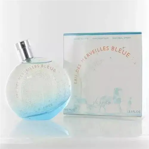 Eau Des Merveilles Bleue by Hermes Eau De Toilette Spray 3.3oz Box
