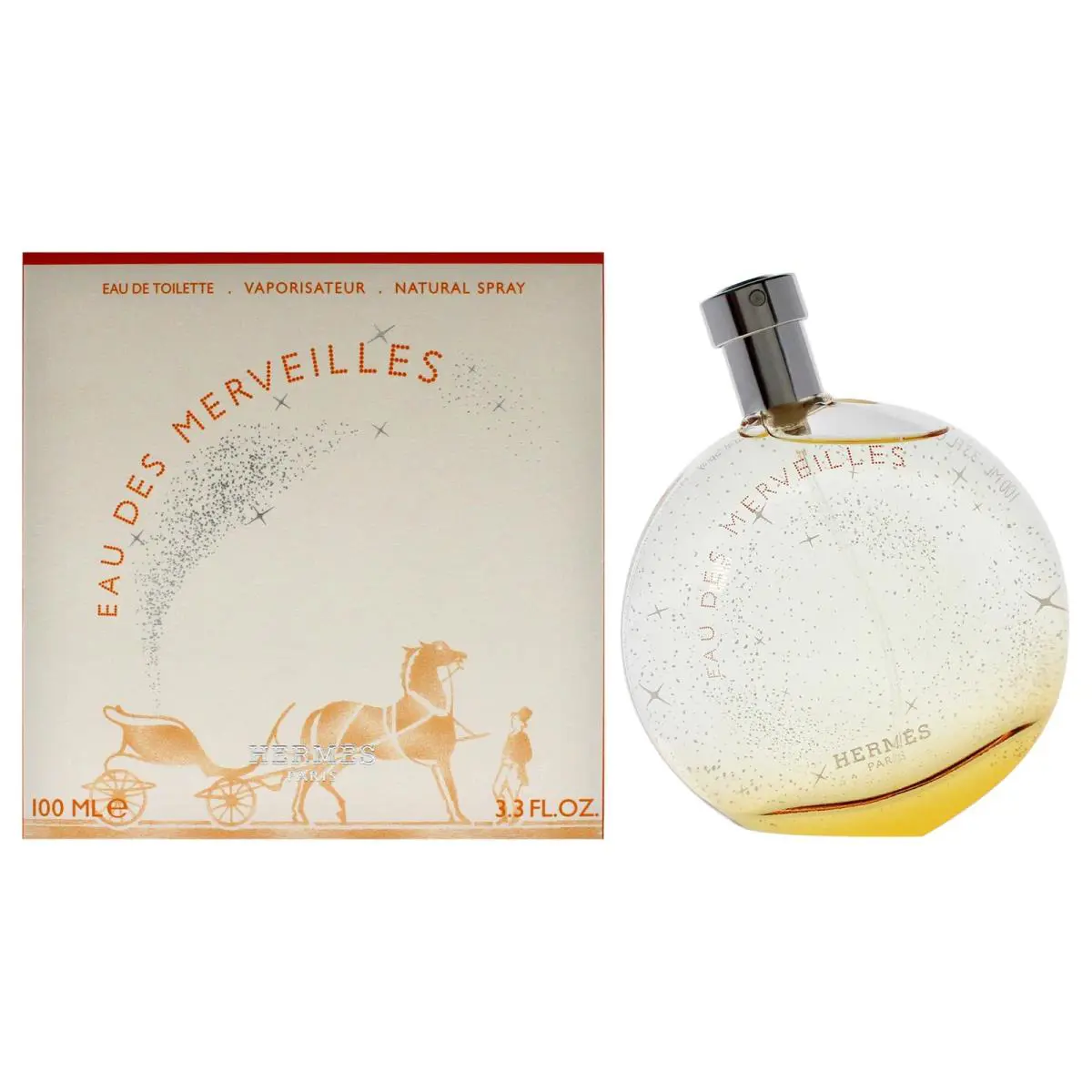 Hermes Eau Des Merveilles For Women - 3.3 oz Edt Spray Box