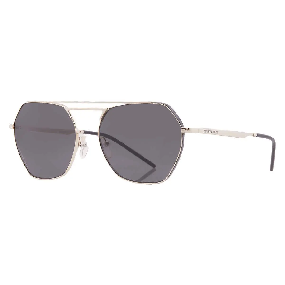 Emporio Armani Dark Grey Pilot Ladies Sunglasses EA2148 301387 56 EA2148 301387