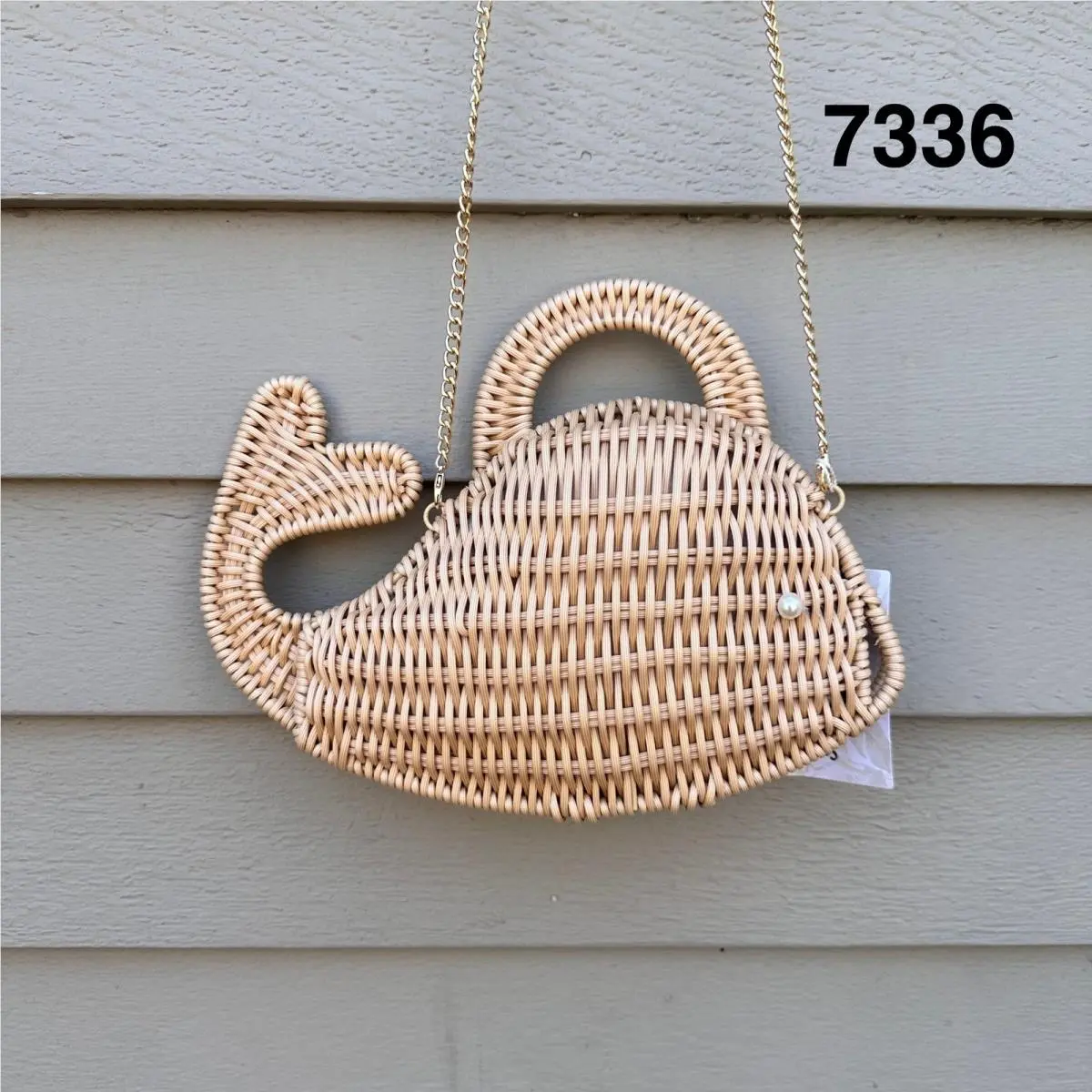 Tommy Bahama Viral Tan Whale Woven Straw Novelty Bag Tropical Summer Rare