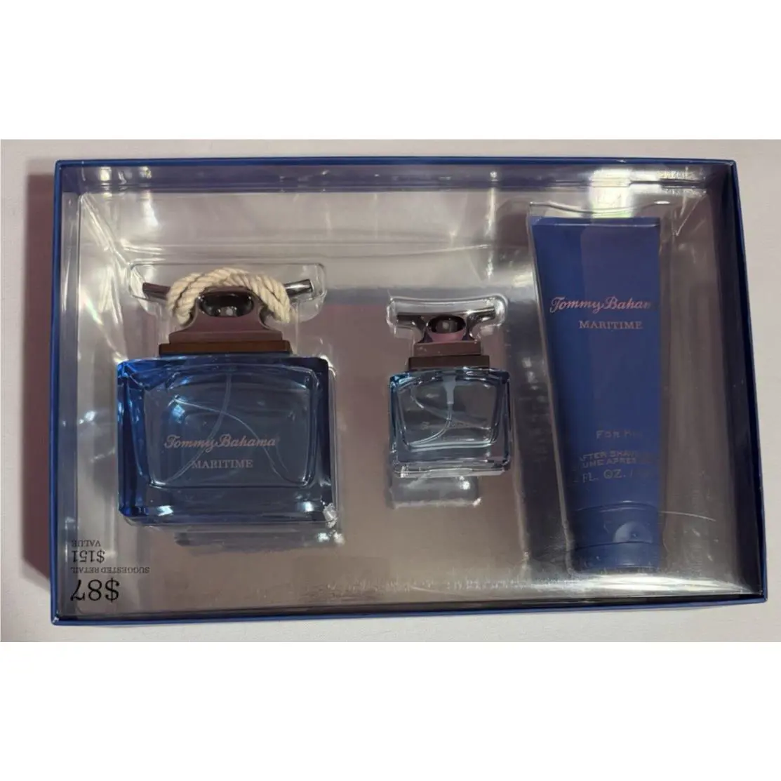 Tommy Bahama Cologne Maritime 3 PC Set-4.2oz Edc Spray +0.5 oz Edc 3.4 OZ After