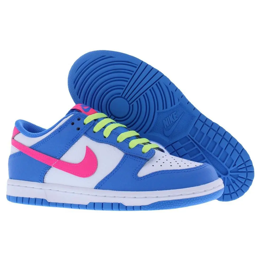 Nike Dunk Low GS Boys Shoes Size 6 Color: Photo Blue/hyper Pink/white
