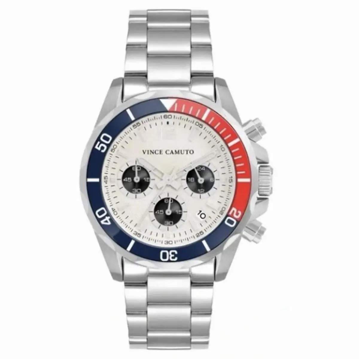 Pepsi Sport Chronograph 43mm Men’s Stainless Watch VC-1161WTSV by Vince Camuto