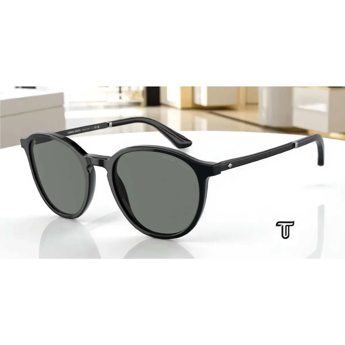Giorgio Armani AR8196 5001 1 Black Grey 51 mm Men`s Sunglasses