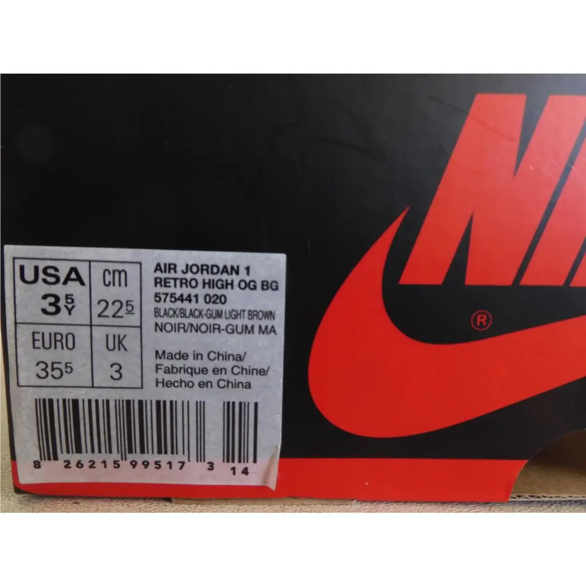 Nike shoes - Air Jordan 1 - Air - Black 6