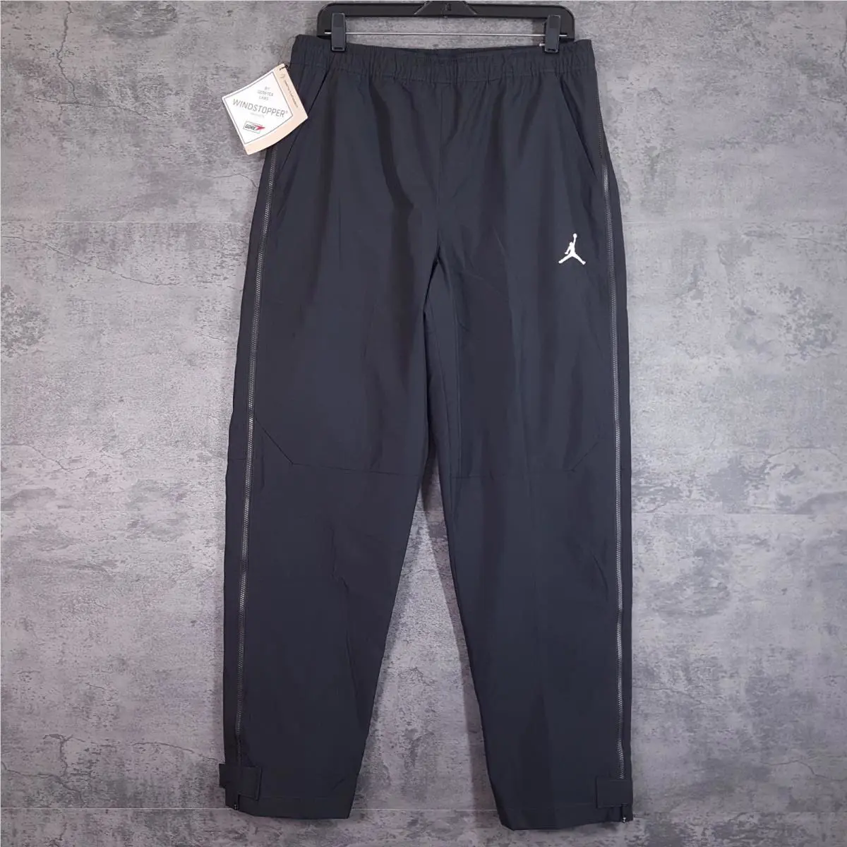 Nike Air Jordan Flight Heritage Gore Tex Windstopper Pants Mens Medium Black