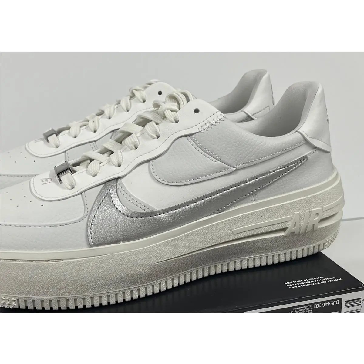 Nike shoes - Nike Air Force 1 - Air Force - DJ9946-101 - White/Silver (UPC: 195868998924) 0
