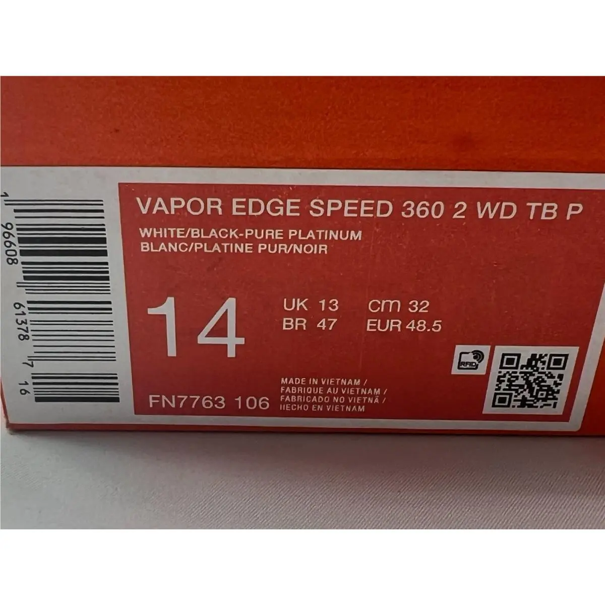 Nike shoes - Nike Vapor Edge - Vapor Edge - FN7763-106 - White 6