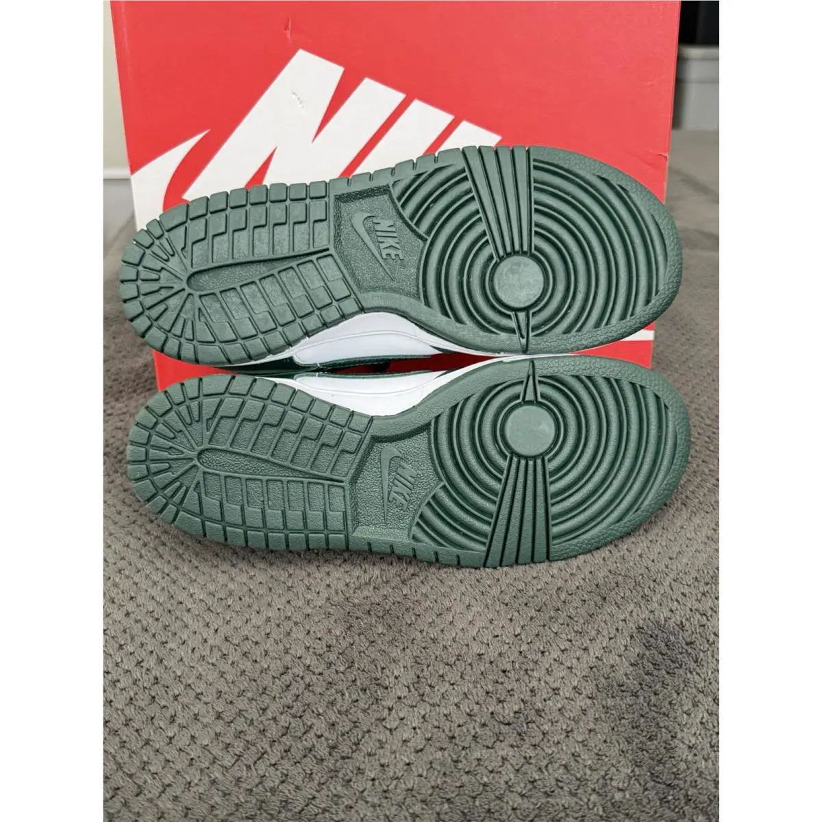 Nike shoes - Nike Dunk Low GS - Dunk Low - Dark Green and White 2