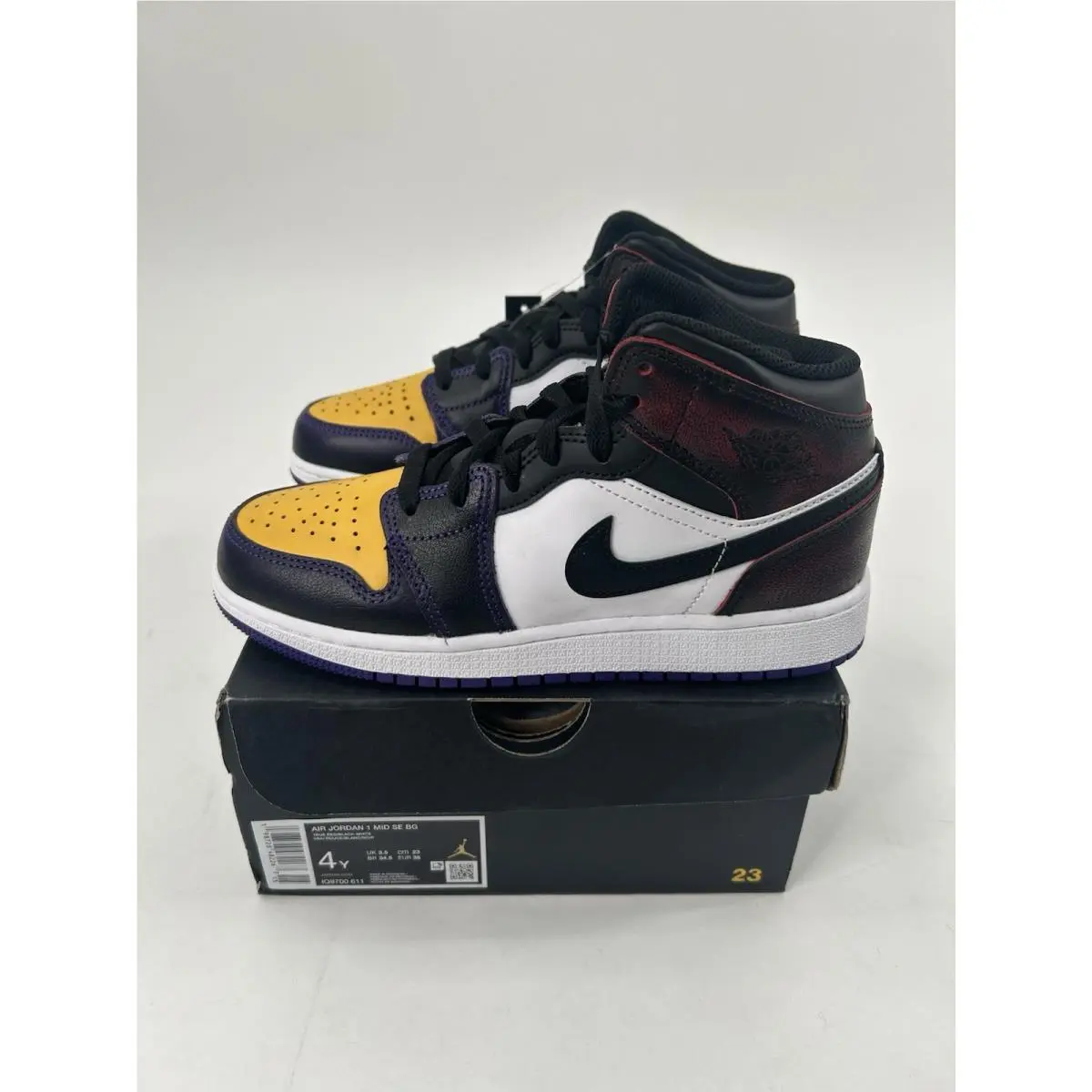 Nike shoes - Nike Air Jordan 1 - Air - IQ9700 611 - White/Black/Dark Pony (UPC: 0198728482267) 4
