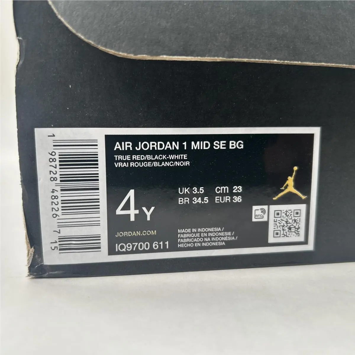 Nike shoes - Nike Air Jordan 1 - Air - IQ9700 611 - White/Black/Dark Pony (UPC: 0198728482267) 0