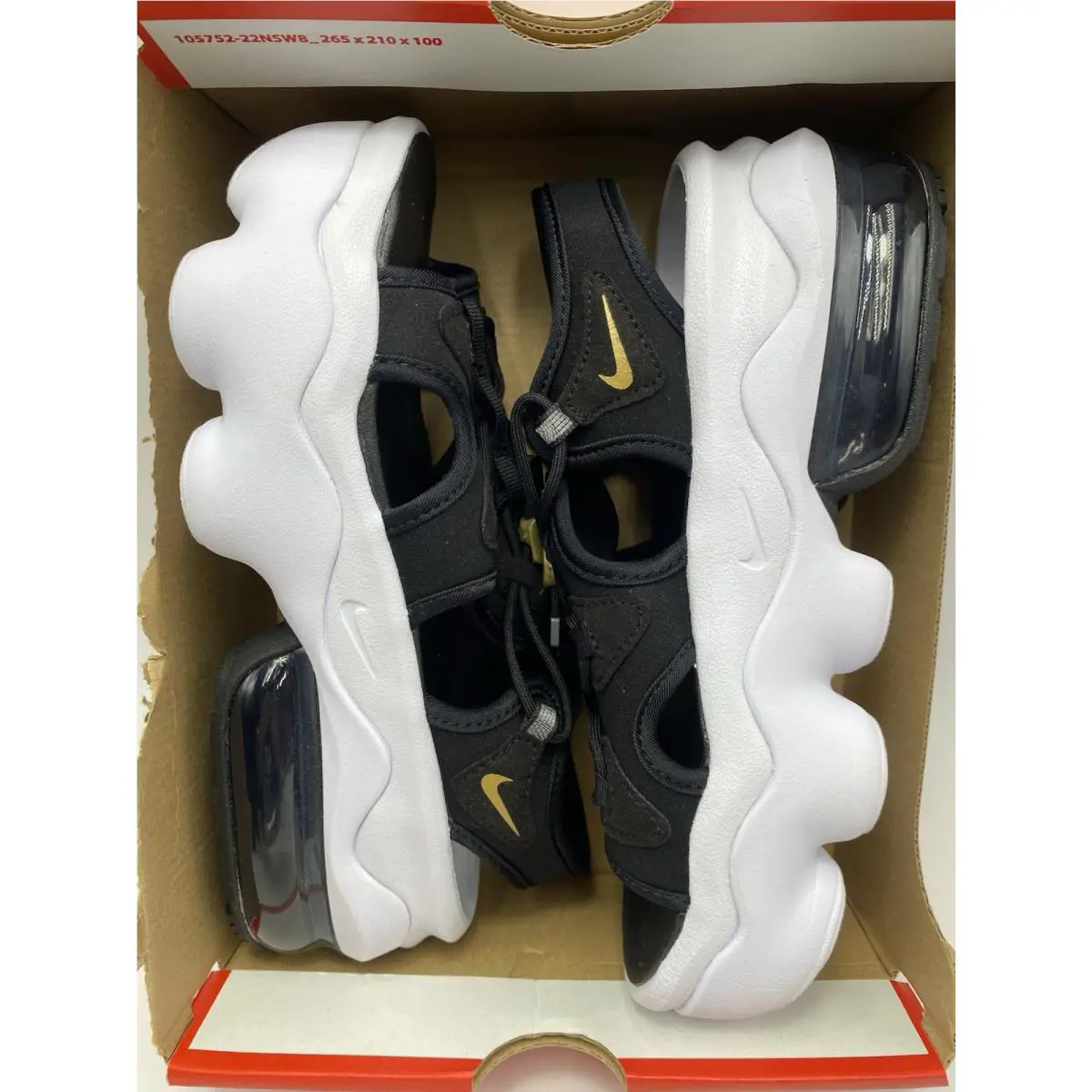 Nike shoes - Nike Sandals - Sandals - CW9705 001 - Black/Metallic Gold-Anthracite (UPC: 194275677248) 5