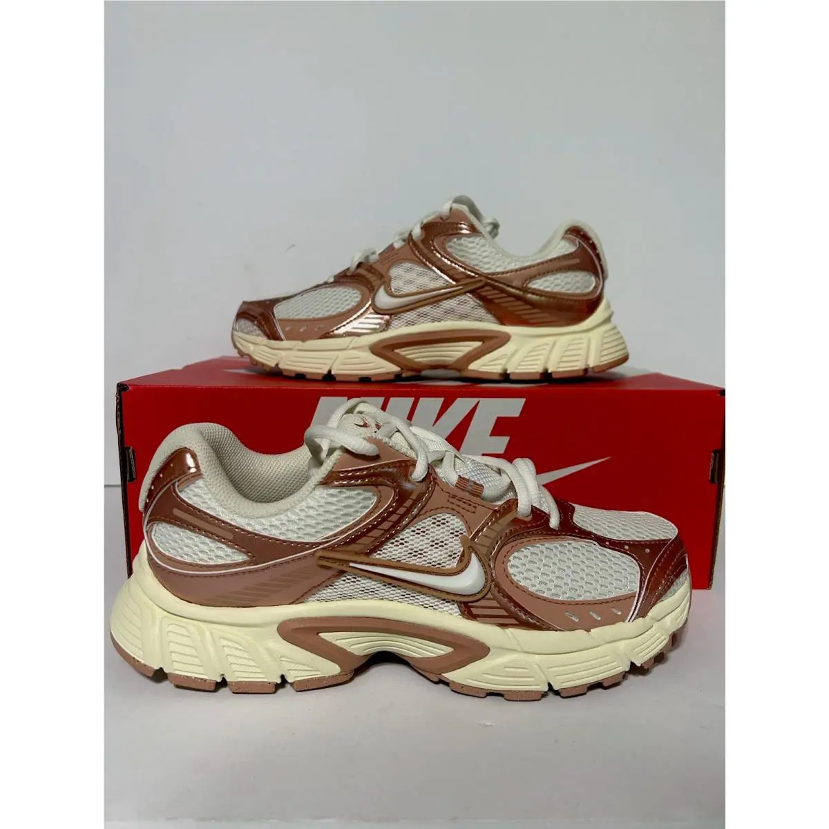 Nike V5 Rnr Womens Running Shoes Sneakers Size 7.5 White / Rose Gold IQ9426 133