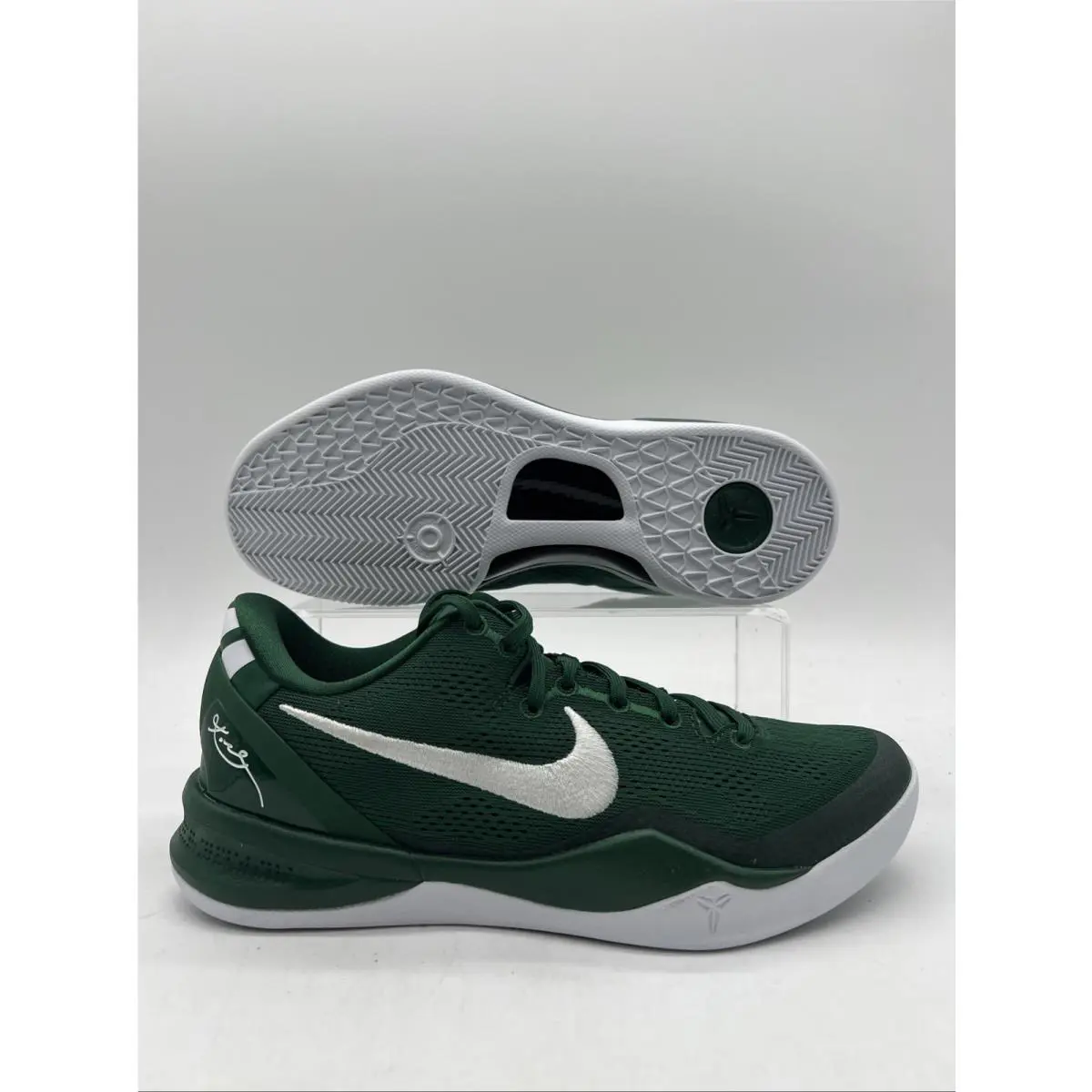 Mens Size 8.5 Nike Kobe Viii 8 Protro Green White Basketball Shoes HM6469 301