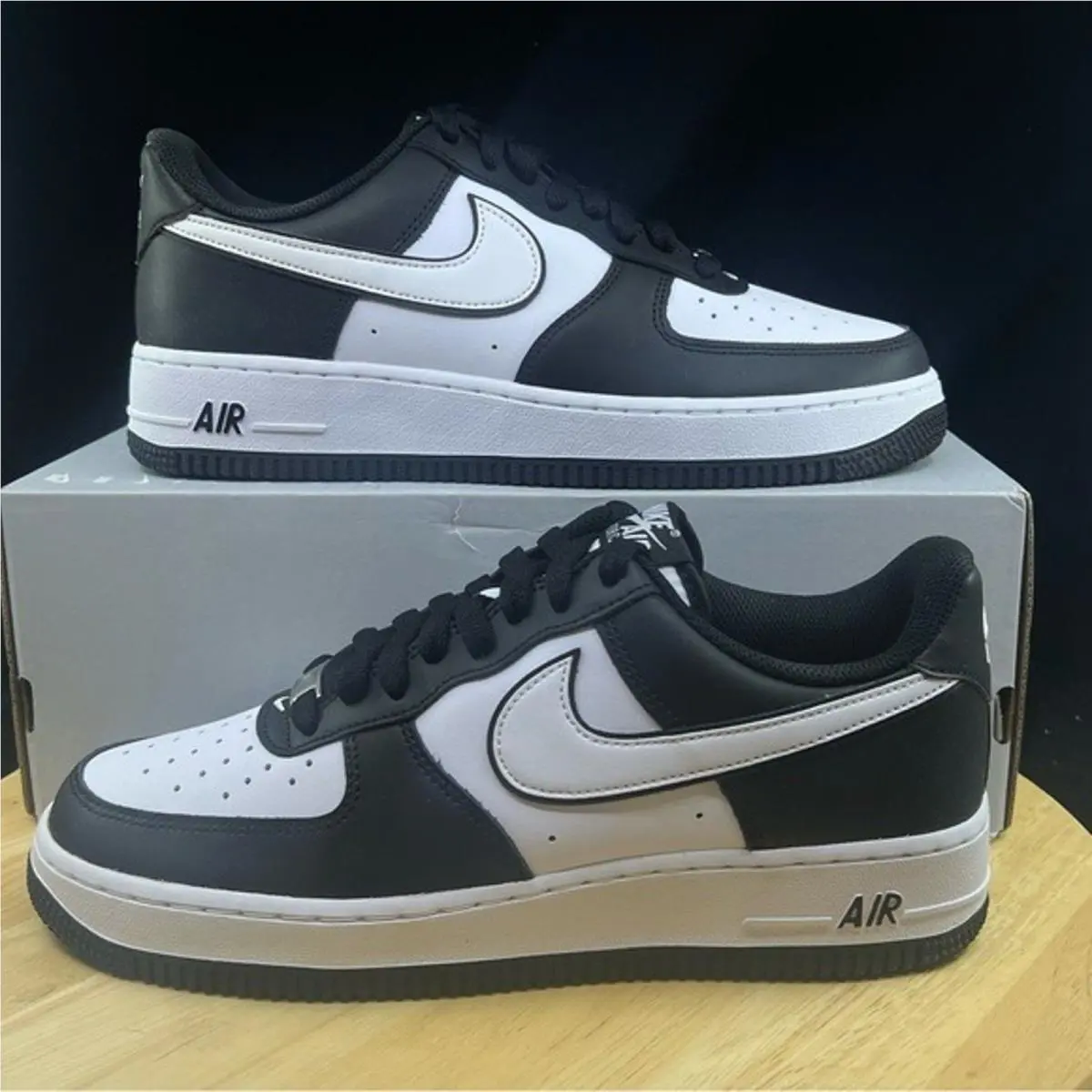 Nike Air Force 1 `07 Low Panda White Black DV0788-001 sz 11 Men`s Retro OG
