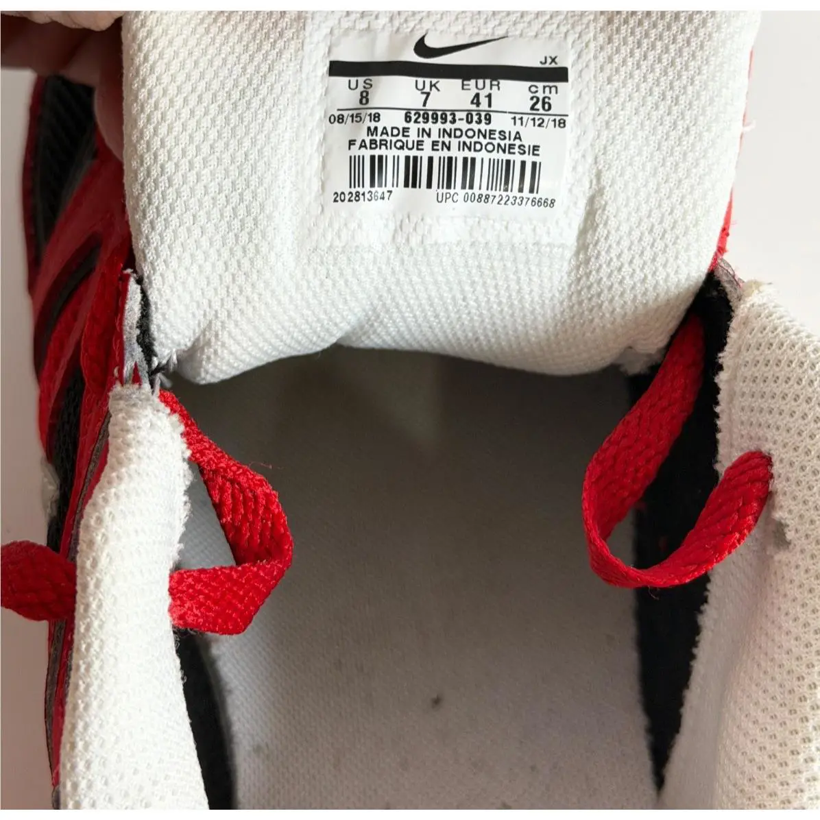 Nike shoes - 629993039 - 629993-039 - Red 6