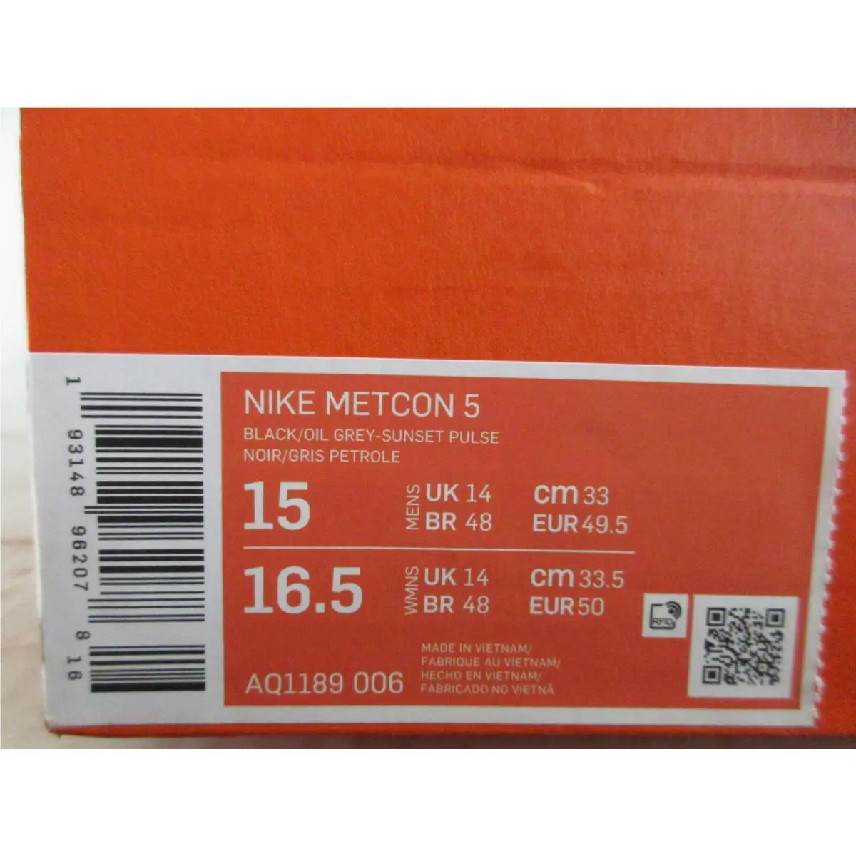 Nike shoes - Nike Metcon 5 - Metcon - AQ1189-006 - Black (UPC: 193148962078) 3