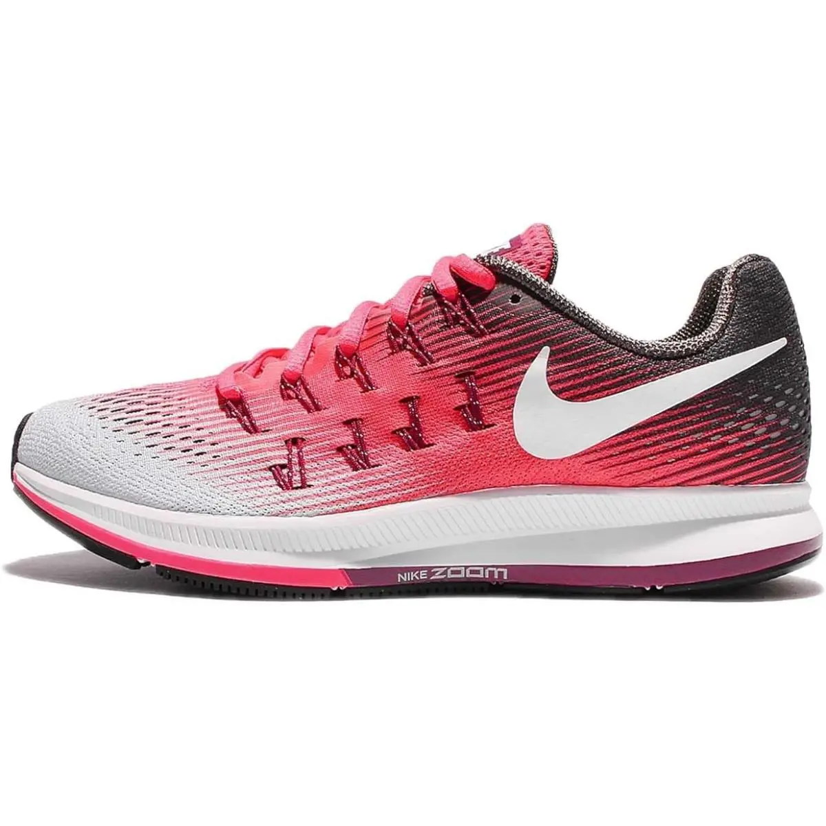 Nike Women`s Air Zoom Pegasus 33 Racer Pink/white-midnight Fog Sneakers 11.5 - Pink