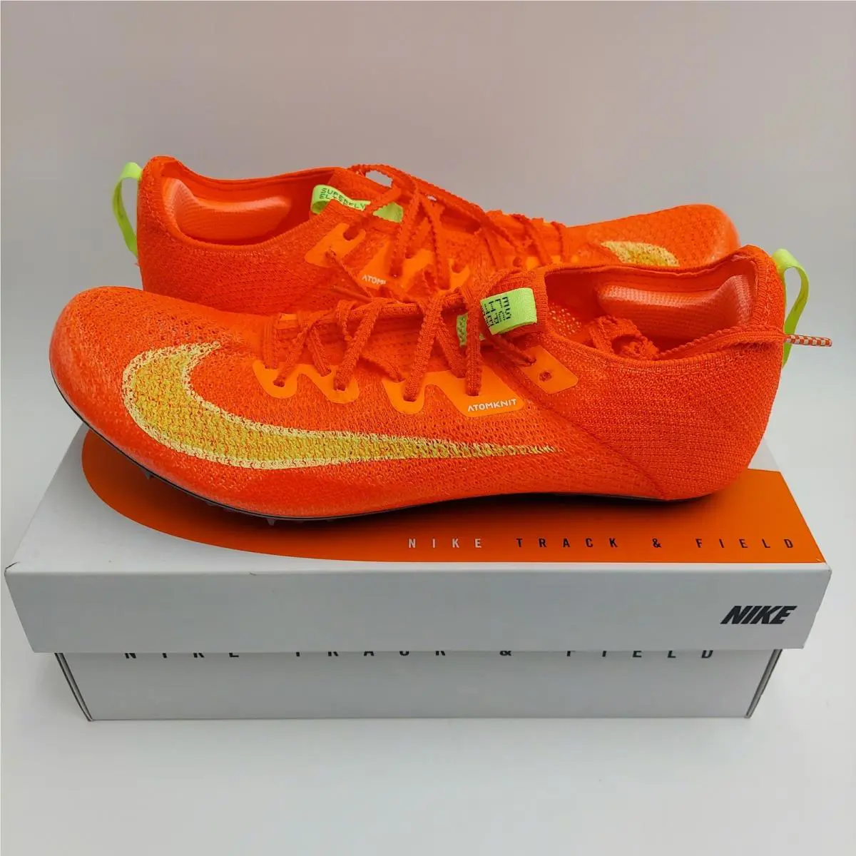Nike Zoom Superfly Elite 2 FK Mens 9.5 Orange Track Spikes FZ9662-600